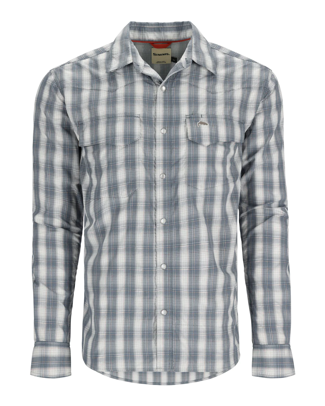 BIG SKY SHIRT Storm/Simms Orange Plaid