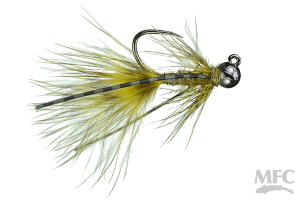 Jig Mini Bugger – Olive #10 3.8mm