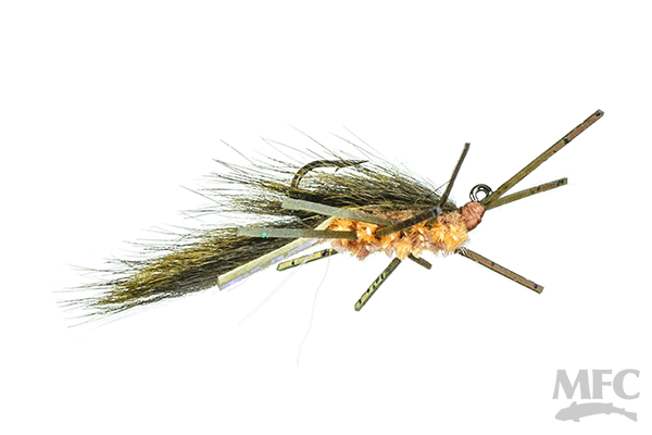 Jig Squirdle Bug – Olive Over Orange/Brown #08