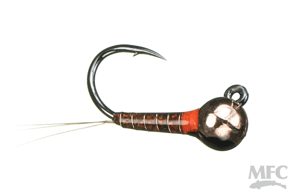 Jig Lightning Perdigon – Brown Holo/Fl. Fire Orange #12 4.3mm