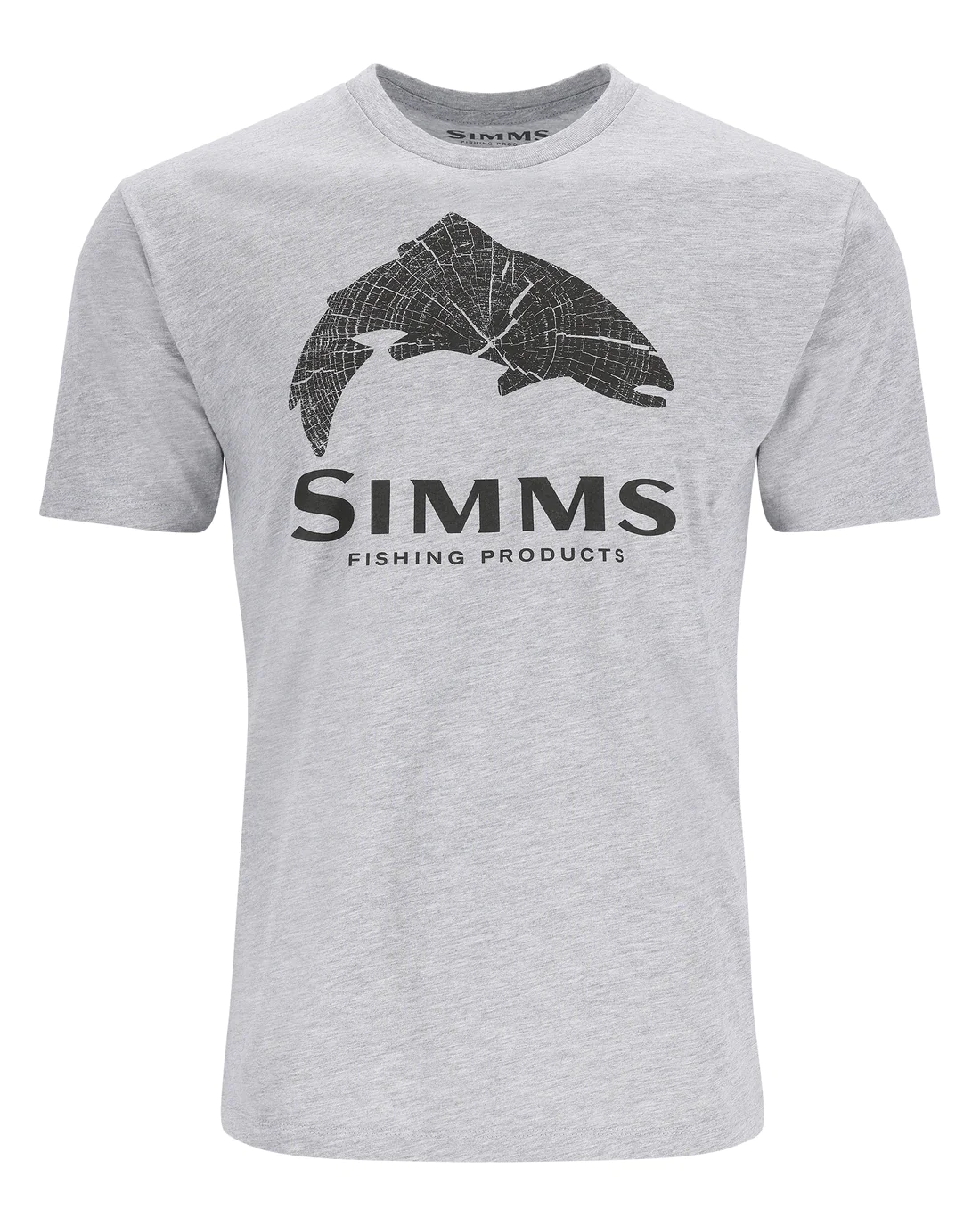 POLERA SIMMS WOOD TROUT FILL GREY HEATHER