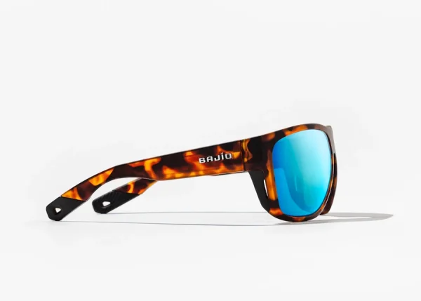 Anteojos Bajio las rocas brown tort matte /blue mirror glass - Imagen 2