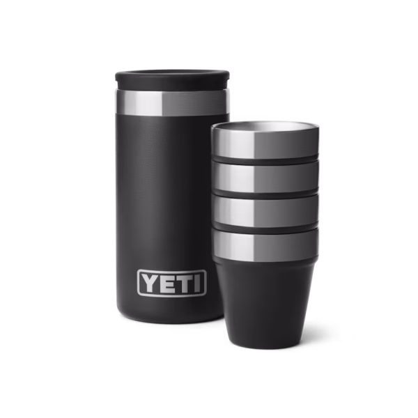 YETI SHOT GLASSES & CASE black