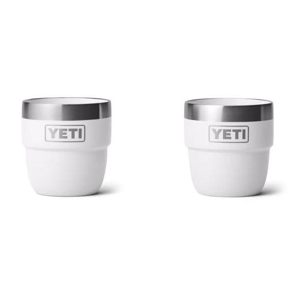 YETI  Rambler® Vasos apilables de 4 oz (118 ml) white