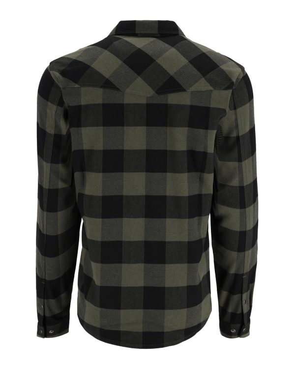 Simms Gallatin Flannel Fishing Shirt Loden Buffalo - Imagen 2