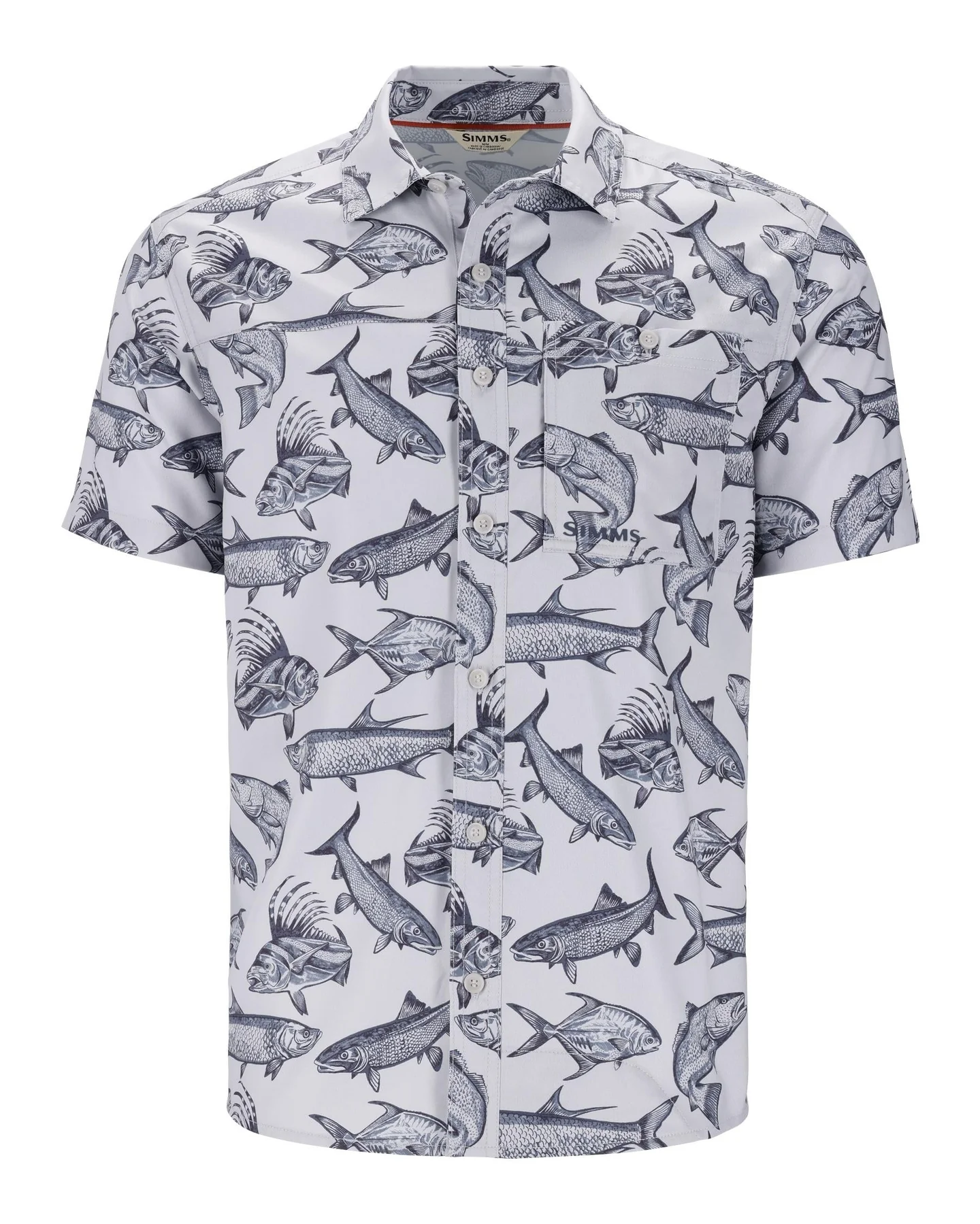 M’S SIMMS CHALLENGER SS SHIRT SALTWATER STERLING