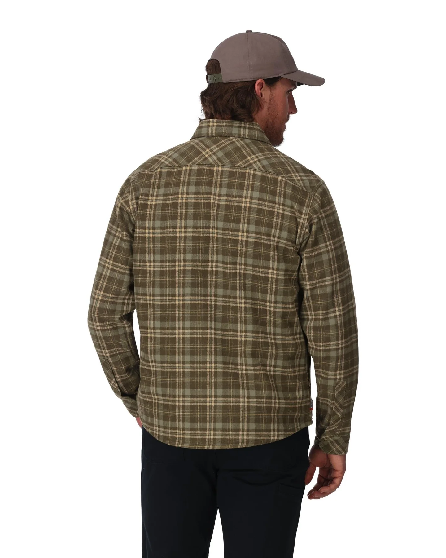 SIMMS M'S COLDWEATHER SHACKET SCHOONER PLAID LODEN - Imagen 4