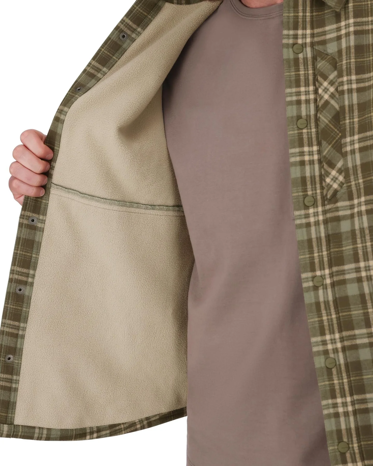 SIMMS M'S COLDWEATHER SHACKET SCHOONER PLAID LODEN - Imagen 3