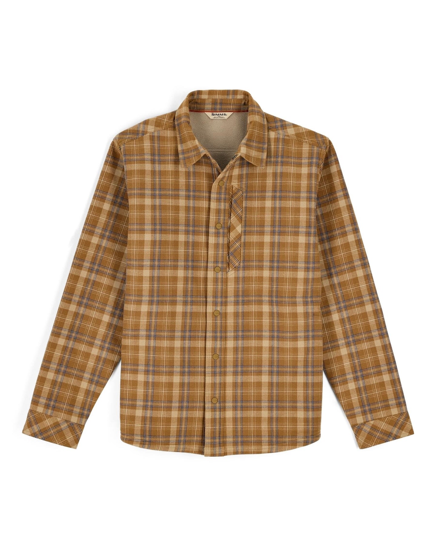 SIMMS M’S COLDWEATHER SHACKET BRONZEBACK PLAID