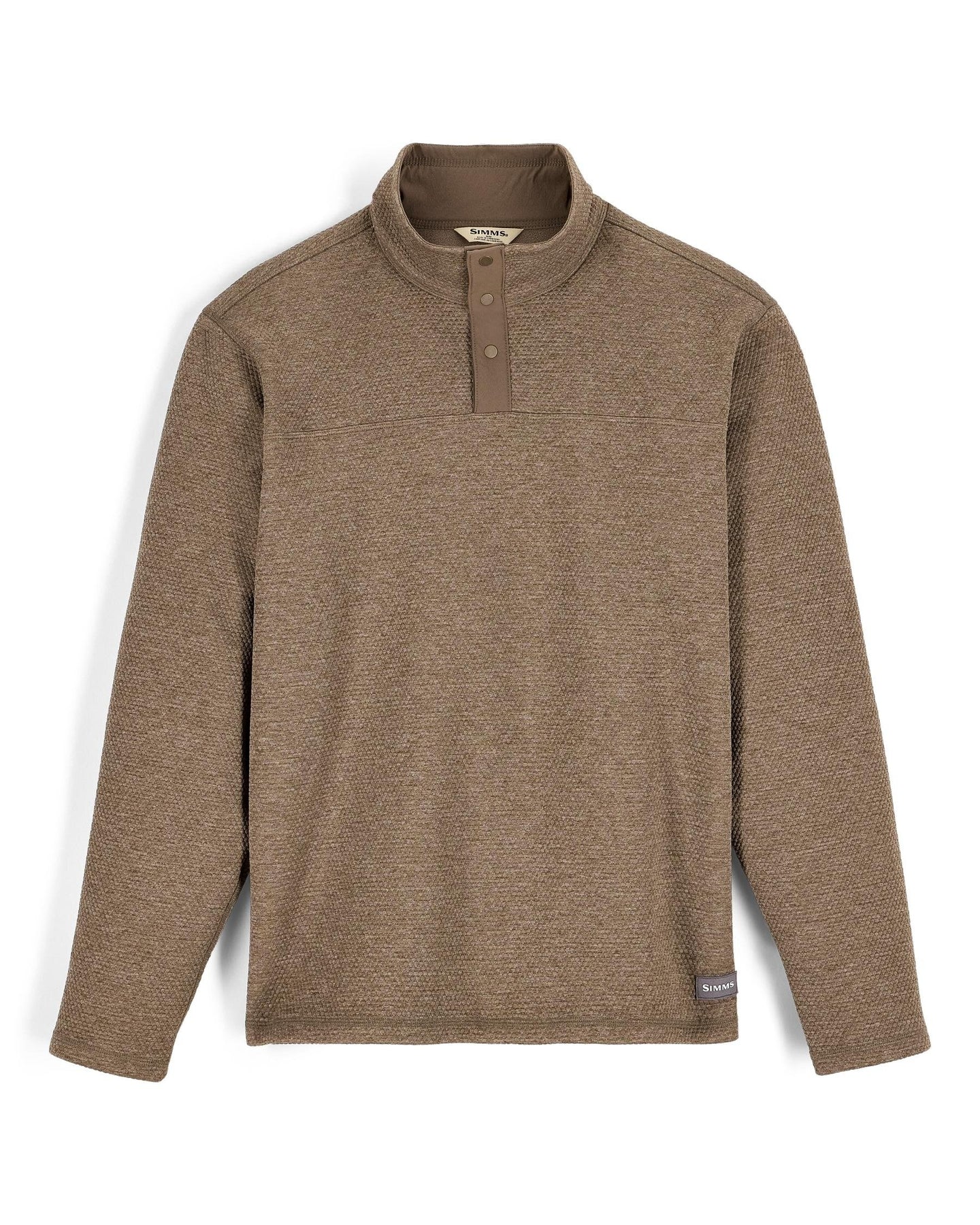 SIMMS Men’s Harbor Sweater STURGEON HEATHER